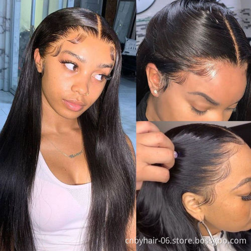 Vendor Wigs Human Hair Lace Front Swiss Hd Transparent Lace 360 Frontal Closure Wig Brazilian Virgin Hair Straight Full Lace Wig